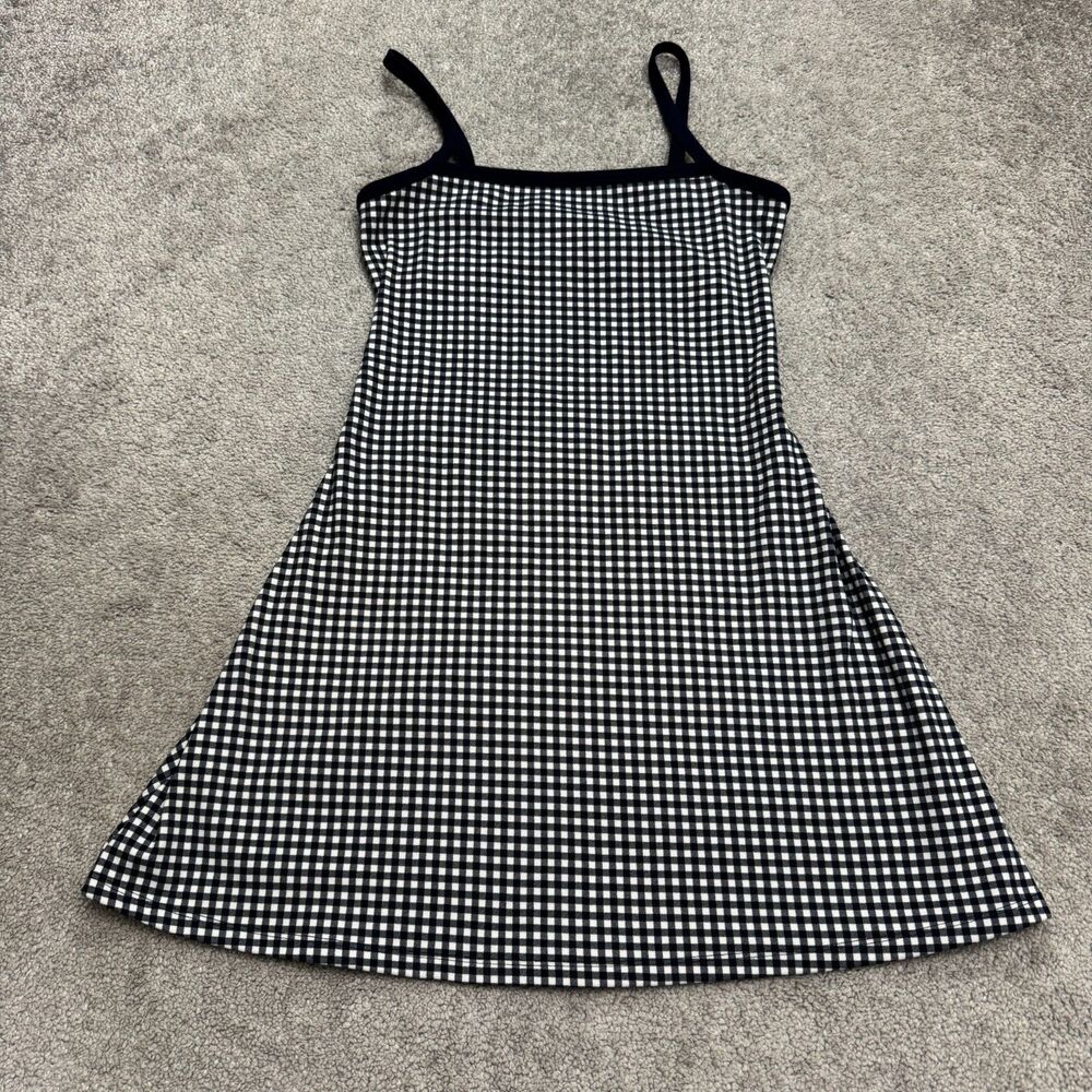 Wild Fable ButterBliss Gingham Cutout Back Mini Dress Womens S Blue Sleeveless